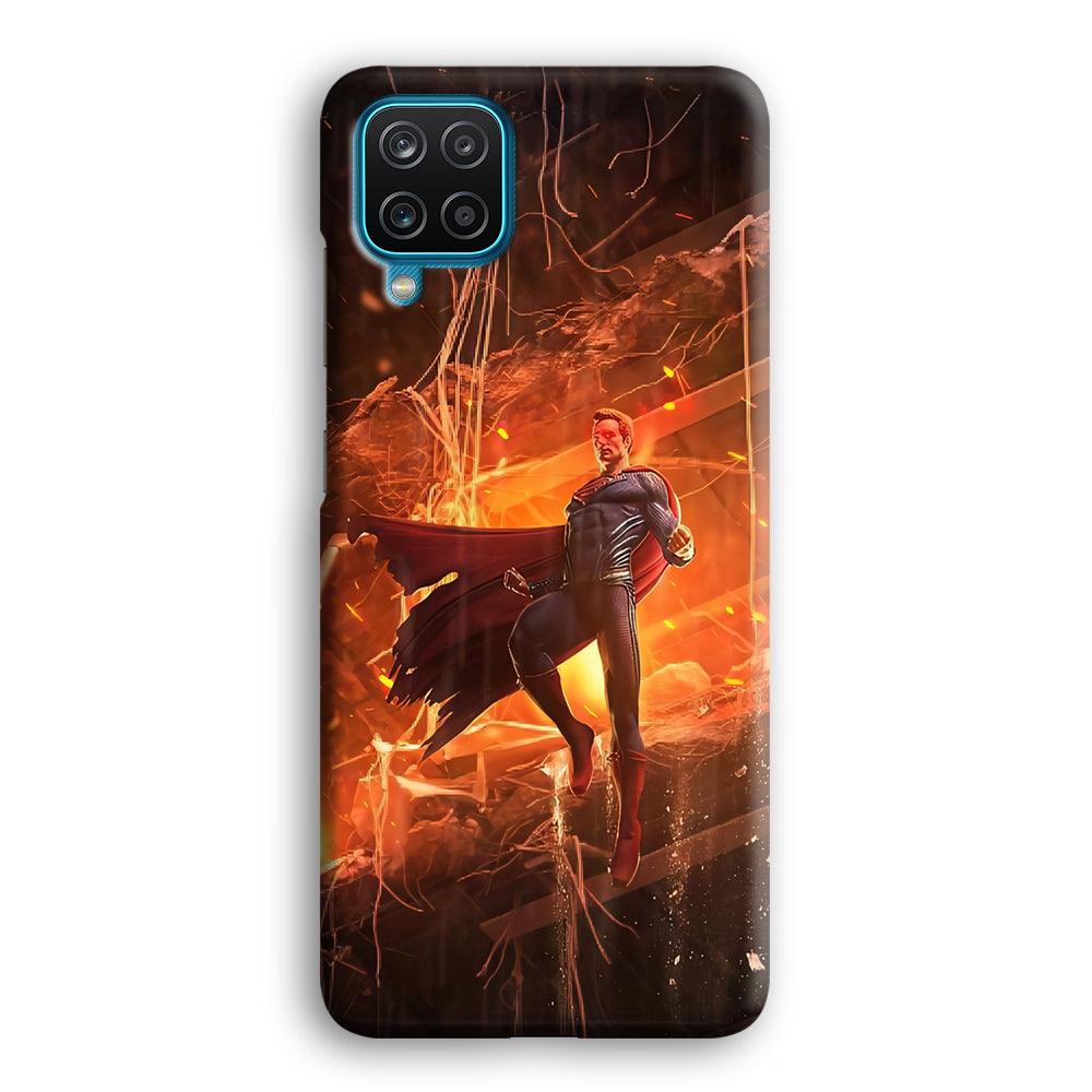 Superman Rise of Flaming Eye Samsung Galaxy A12 Case-Oxvistore