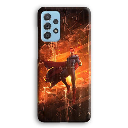 Superman Rise of Flaming Eye Samsung Galaxy A72 Case-Oxvistore