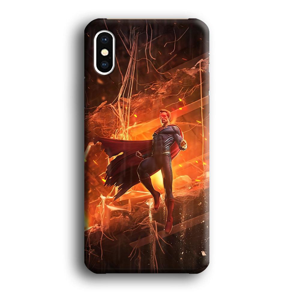 Superman Rise of Flaming Eye iPhone Xs Max Case-Oxvistore