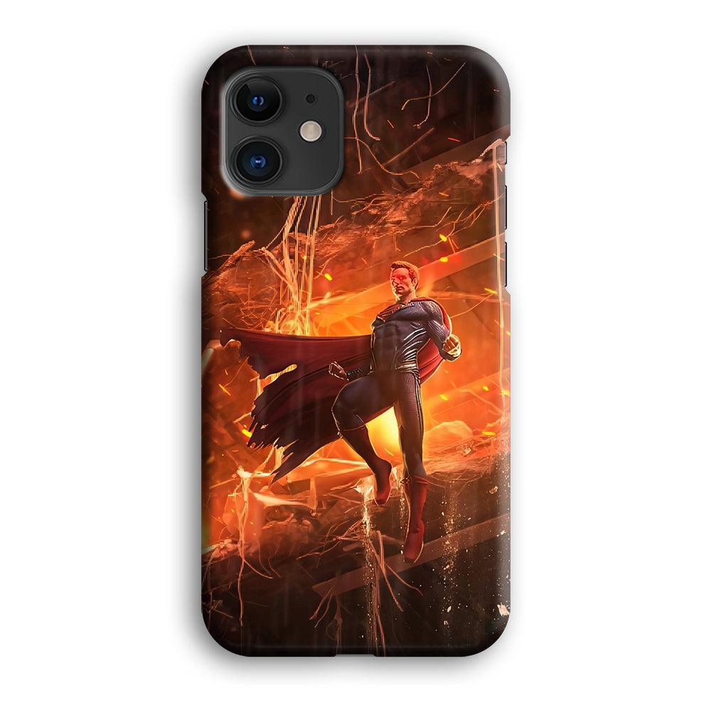 Superman Rise of Flaming Eye iPhone 12 Case-Oxvistore