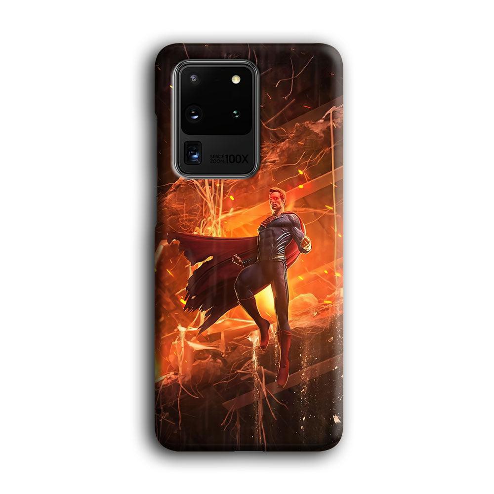 Superman Rise of Flaming Eye Samsung Galaxy S20 Ultra Case-Oxvistore