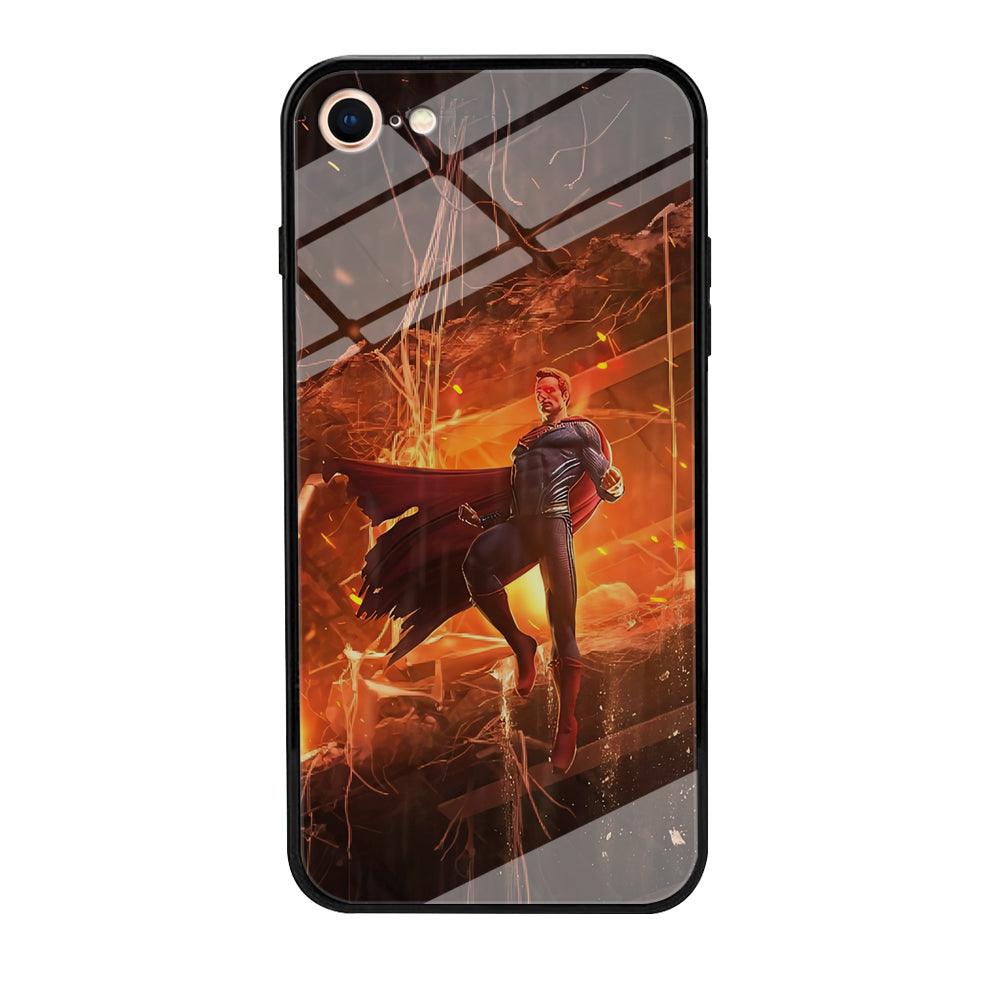 Superman Rise of Flaming Eye iPhone 7 Case-Oxvistore