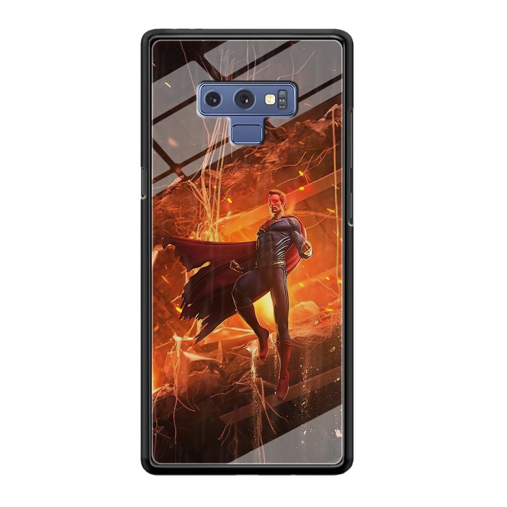 Superman Rise of Flaming Eye Samsung Galaxy Note 9 Case-Oxvistore