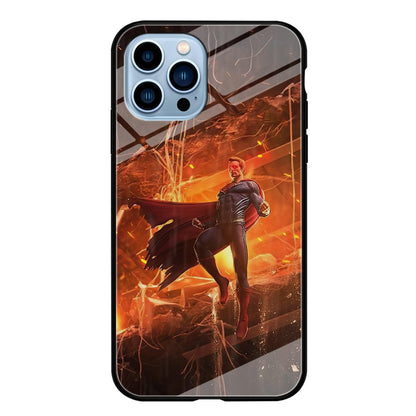 Superman Rise of Flaming Eye iPhone 15 Pro Case-Oxvistore