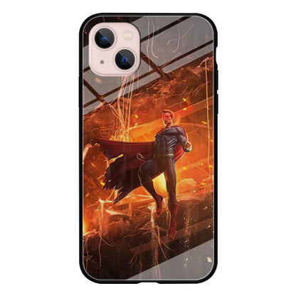 Superman Rise of Flaming Eye iPhone 15 Plus Case-Oxvistore