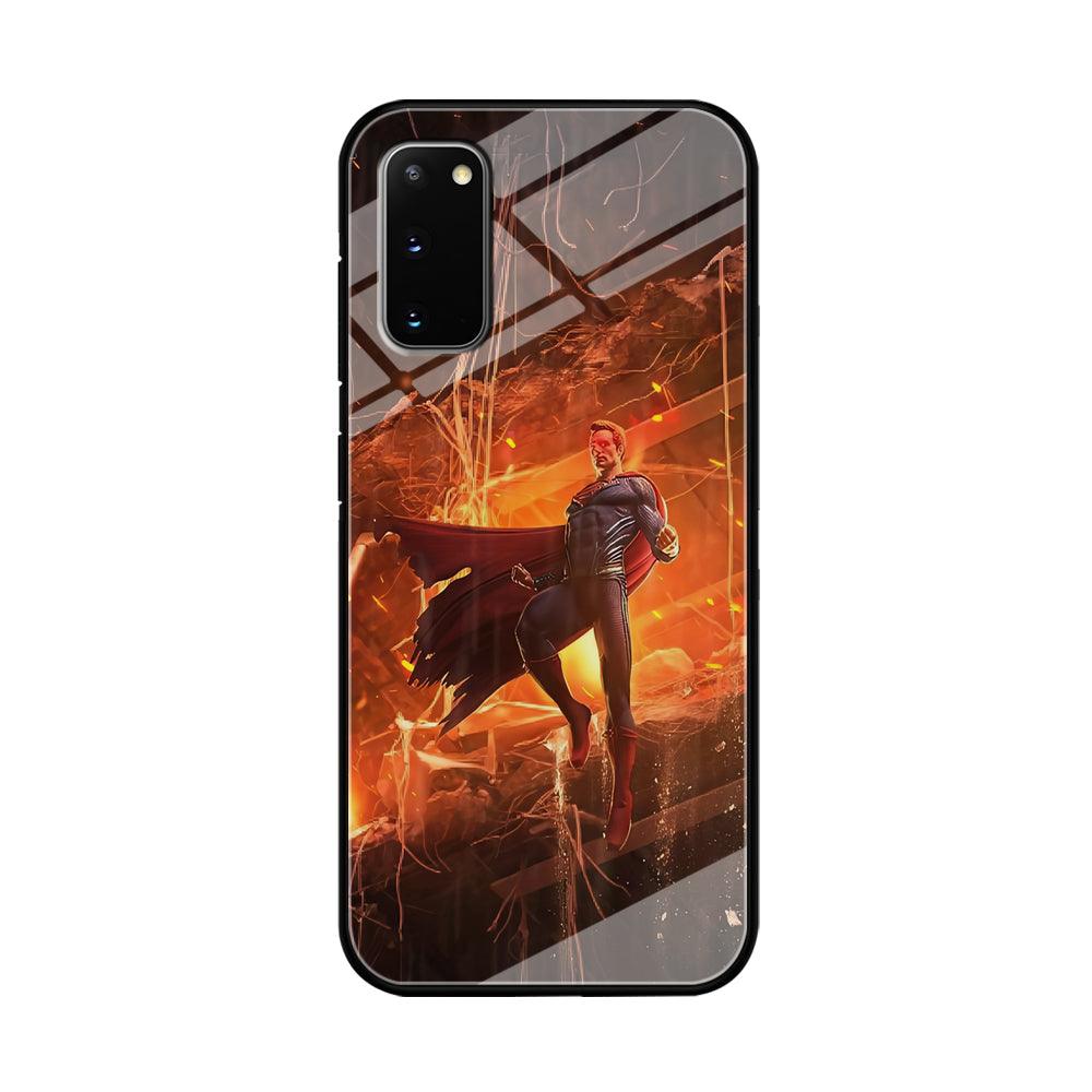 Superman Rise of Flaming Eye Samsung Galaxy S20 Case-Oxvistore