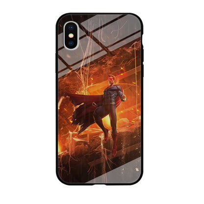 Superman Rise of Flaming Eye iPhone Xs Max Case-Oxvistore