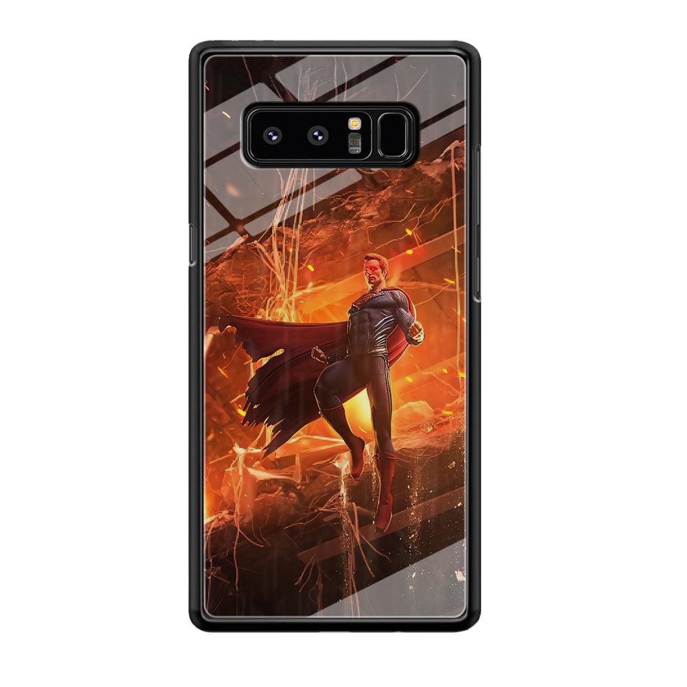 Superman Rise of Flaming Eye Samsung Galaxy Note 8 Case-Oxvistore