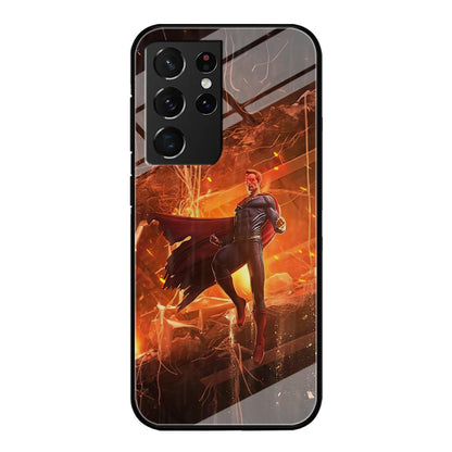 Superman Rise of Flaming Eye Samsung Galaxy S21 Ultra Case-Oxvistore