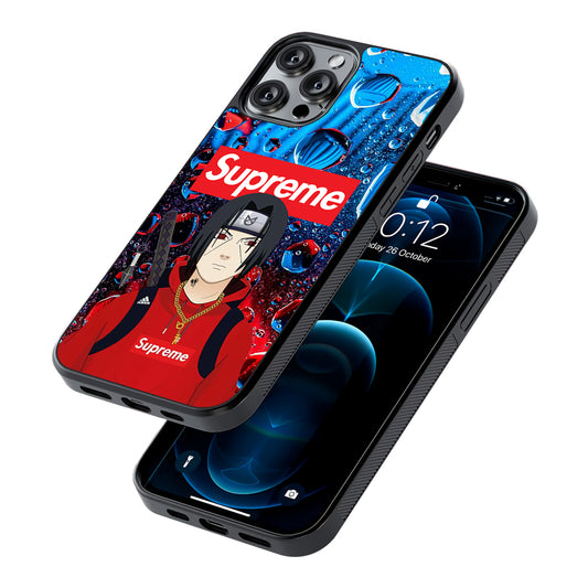 Supreme Itachi Flying Water 2D Rubber Phone Case-Oxvistore