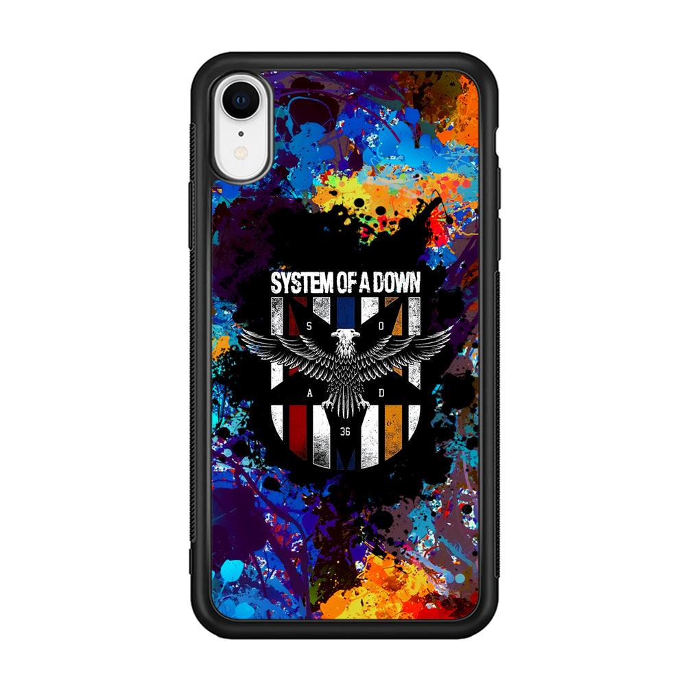 System of a Down Spraying The World iPhone XR Case-Rubber Black (2D Case)-Oxvistore