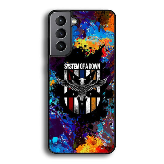 System of a Down Spraying The World Samsung Galaxy S24 Case-Rubber Black (2D Case)-Oxvistore