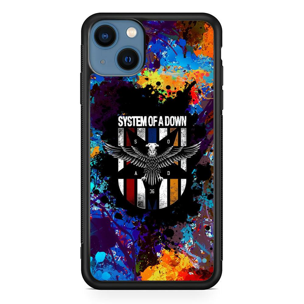 System of a Down Spraying The World iPhone 14 Case-Rubber Black (2D Case)-Oxvistore