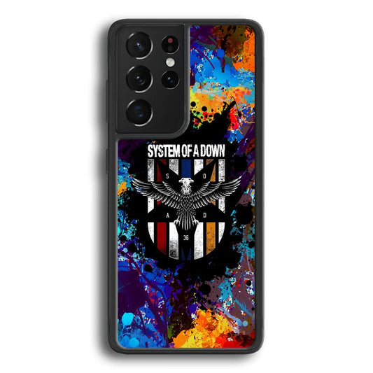 System of a Down Spraying The World Samsung Galaxy S22 Ultra Case-Rubber Black (2D Case)-Oxvistore