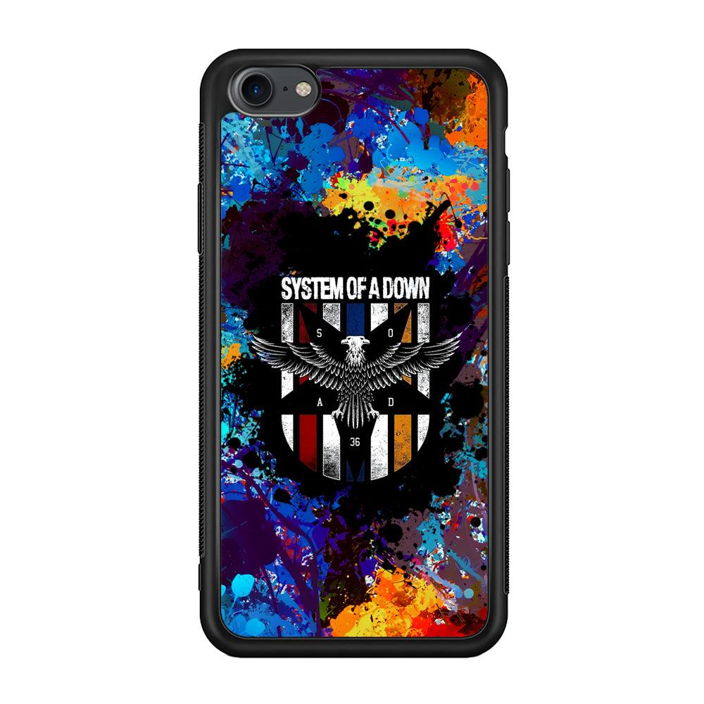 System of a Down Spraying The World iPhone 7 Case-Rubber Black (2D Case)-Oxvistore