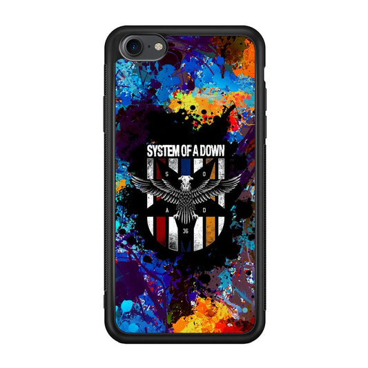 System of a Down Spraying The World iPhone 7 Case-Rubber Black (2D Case)-Oxvistore