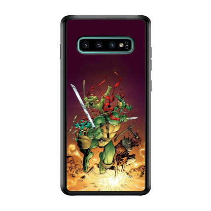 TMNT Busy Turtle Samsung Galaxy S10 Plus Case-Oxvistore