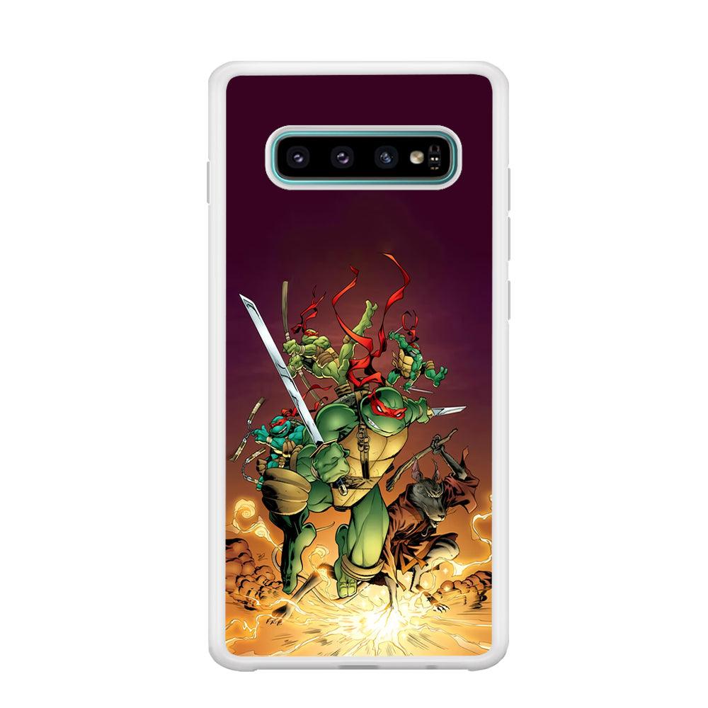 TMNT Busy Turtle Samsung Galaxy S10 Plus Case-Oxvistore