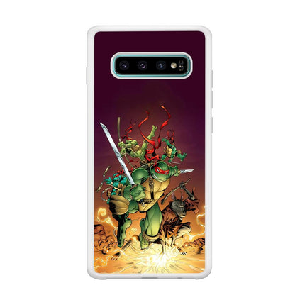 TMNT Busy Turtle Samsung Galaxy S10 Plus Case-Oxvistore