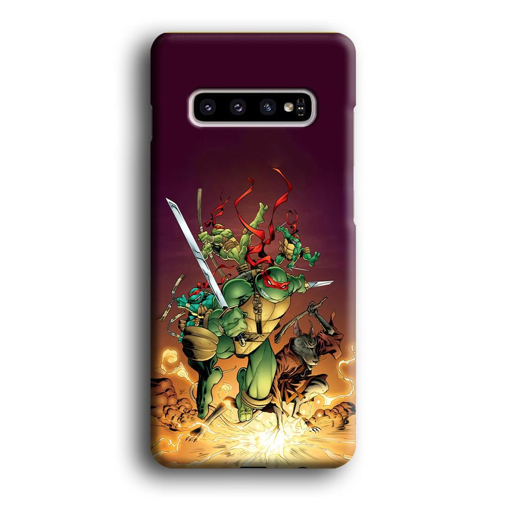 TMNT Busy Turtle Samsung Galaxy S10 Case-Oxvistore