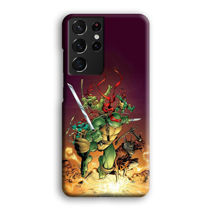 TMNT Busy Turtle Samsung Galaxy S21 Ultra Case-Oxvistore