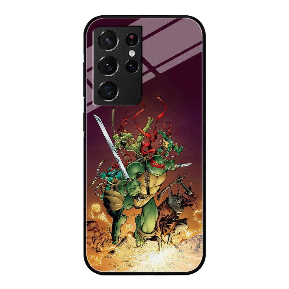 TMNT Busy Turtle Samsung Galaxy S21 Ultra Case-Oxvistore