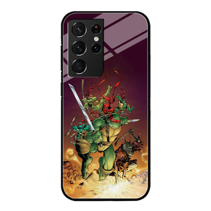 TMNT Busy Turtle Samsung Galaxy S21 Ultra Case-Oxvistore