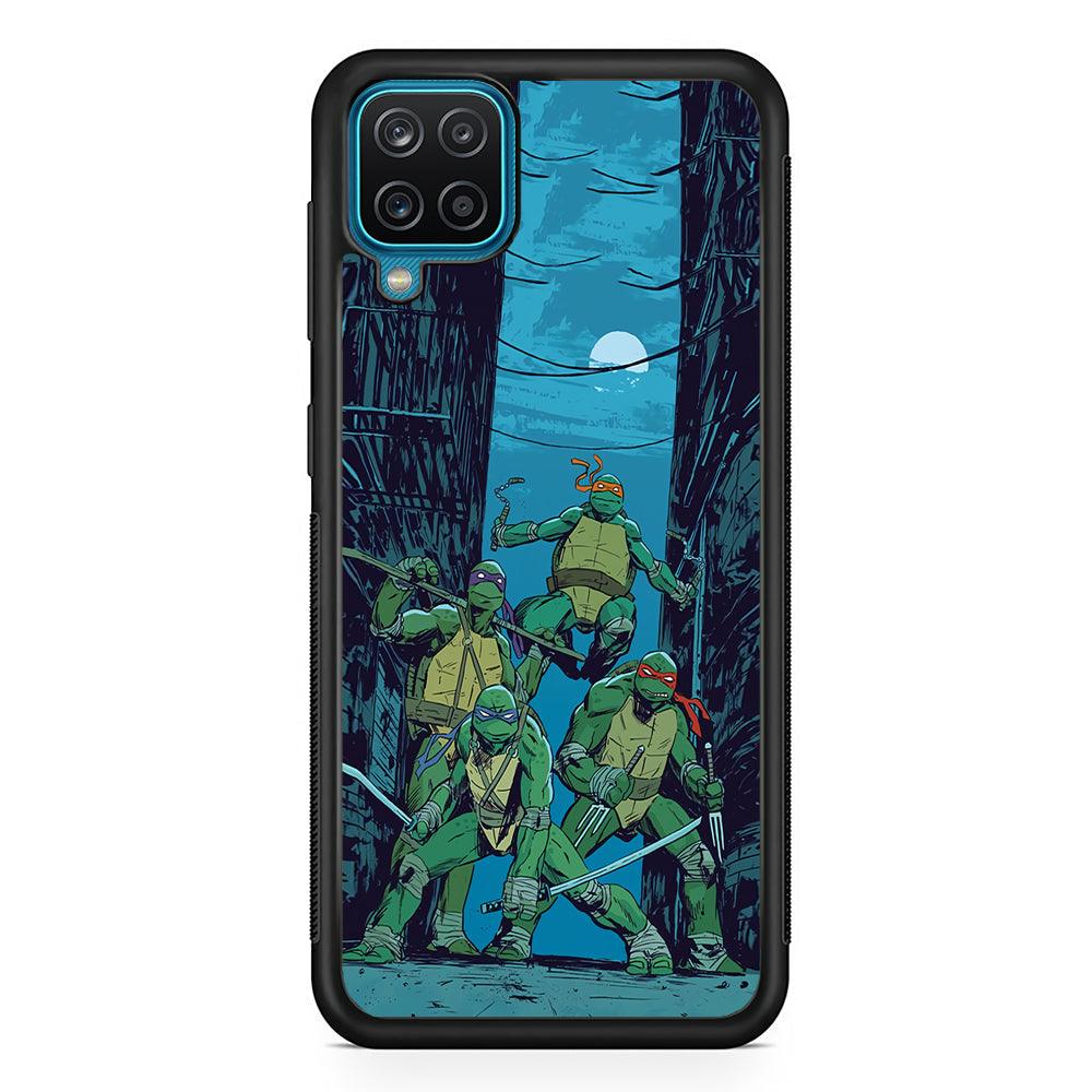 TMNT Squad Under The Moon Samsung Galaxy A12 Case-Oxvistore