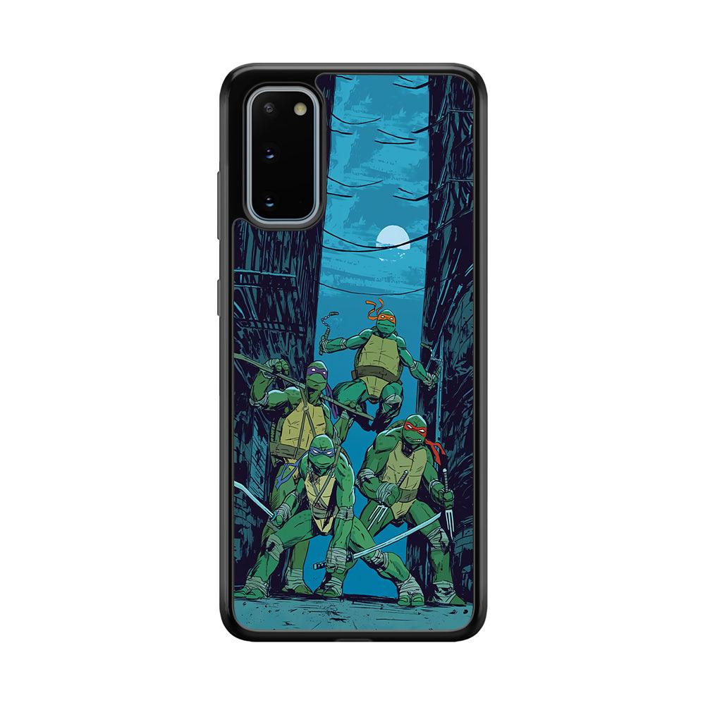 TMNT Squad Under The Moon Samsung Galaxy S20 Case-Oxvistore