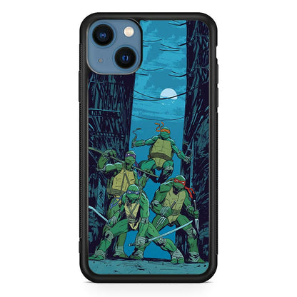 TMNT Squad Under The Moon iPhone 15 Case-Oxvistore