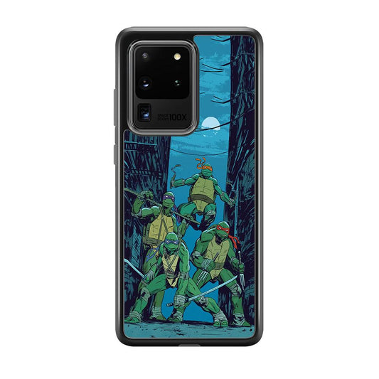 TMNT Squad Under The Moon Samsung Galaxy S20 Ultra Case-Oxvistore