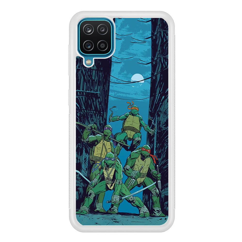 TMNT Squad Under The Moon Samsung Galaxy A12 Case-Oxvistore