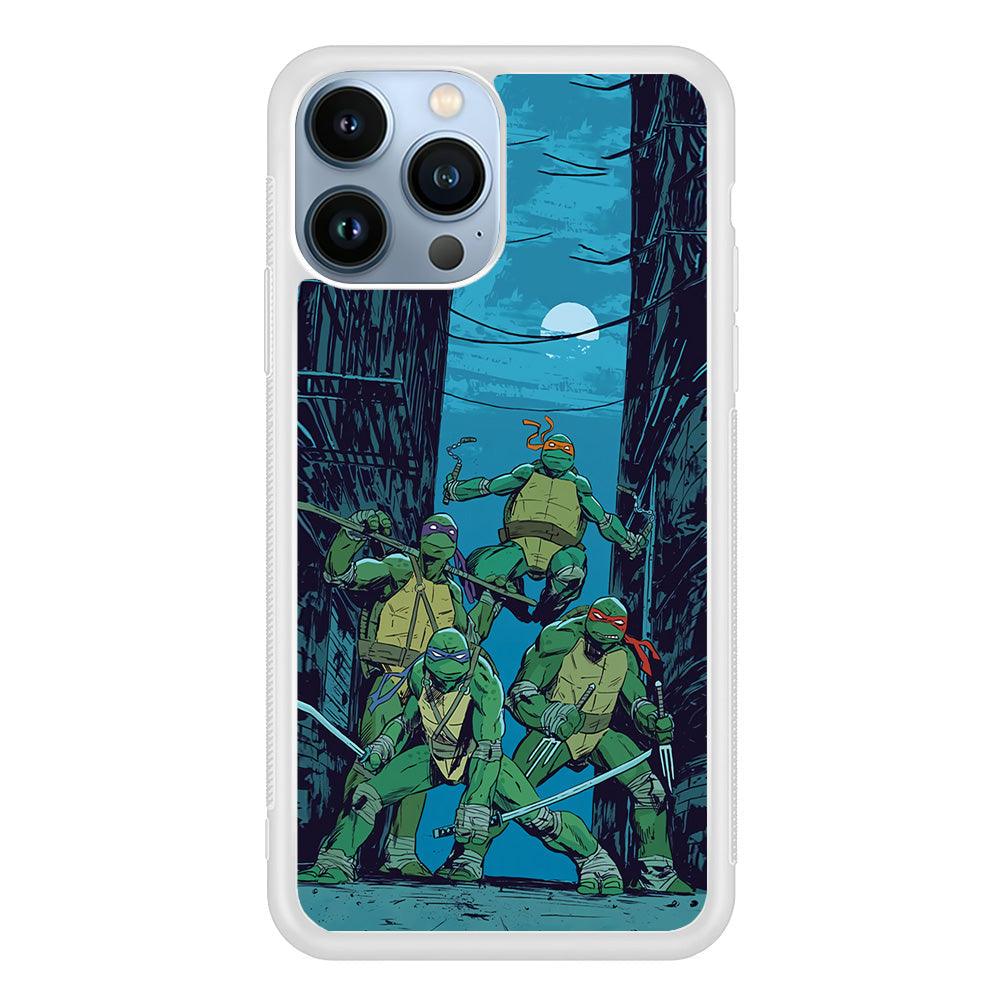 TMNT Squad Under The Moon iPhone 15 Pro Case-Oxvistore