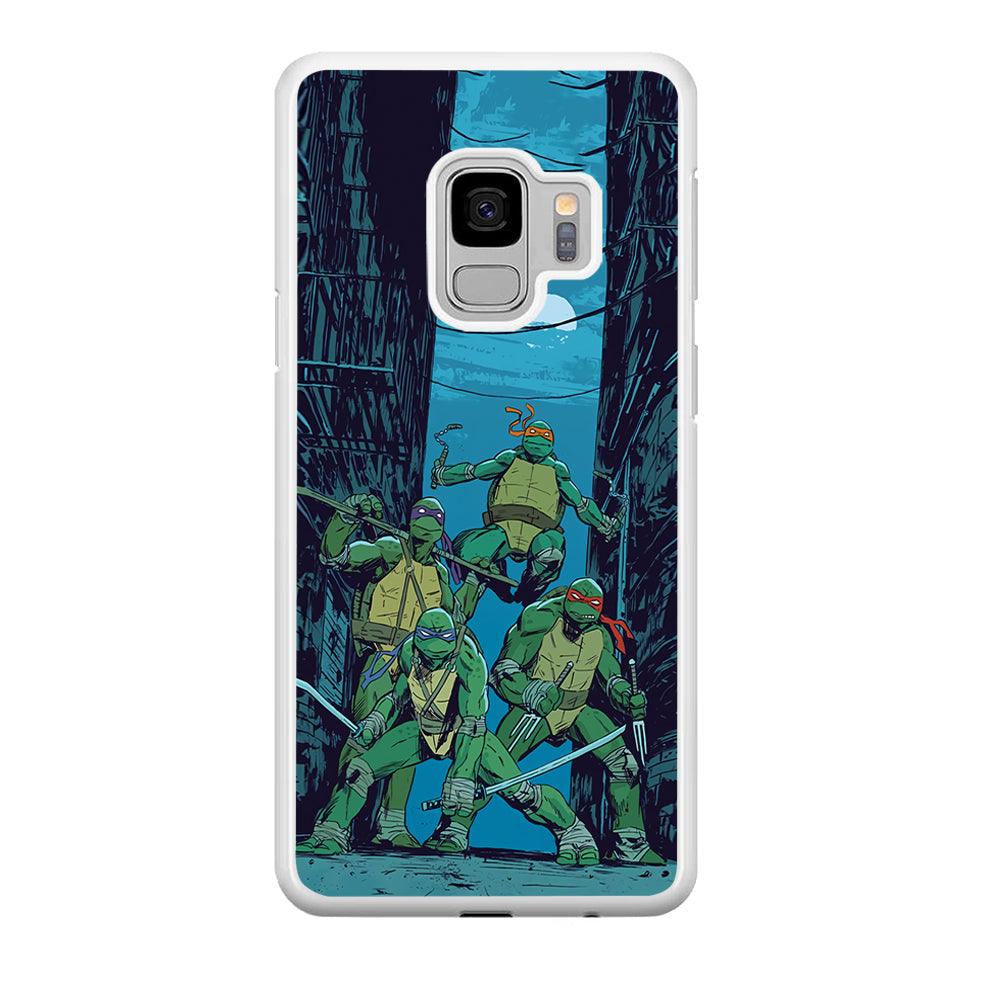 TMNT Squad Under The Moon Samsung Galaxy S9 Case-Oxvistore