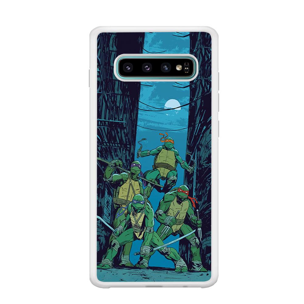 TMNT Squad Under The Moon Samsung Galaxy S10 Plus Case-Oxvistore