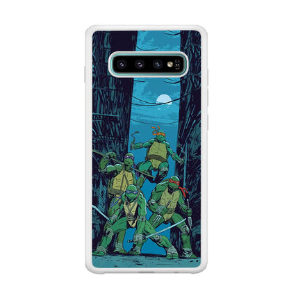 TMNT Squad Under The Moon Samsung Galaxy S10 Case-Oxvistore