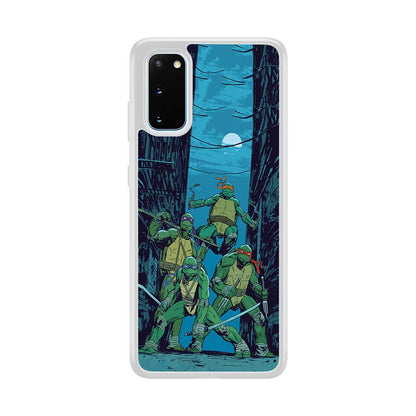 TMNT Squad Under The Moon Samsung Galaxy S20 Case-Oxvistore