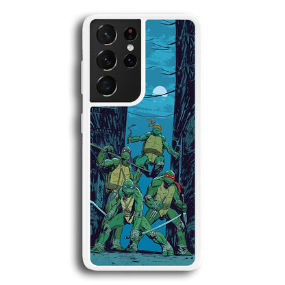 TMNT Squad Under The Moon Samsung Galaxy S21 Ultra Case-Oxvistore