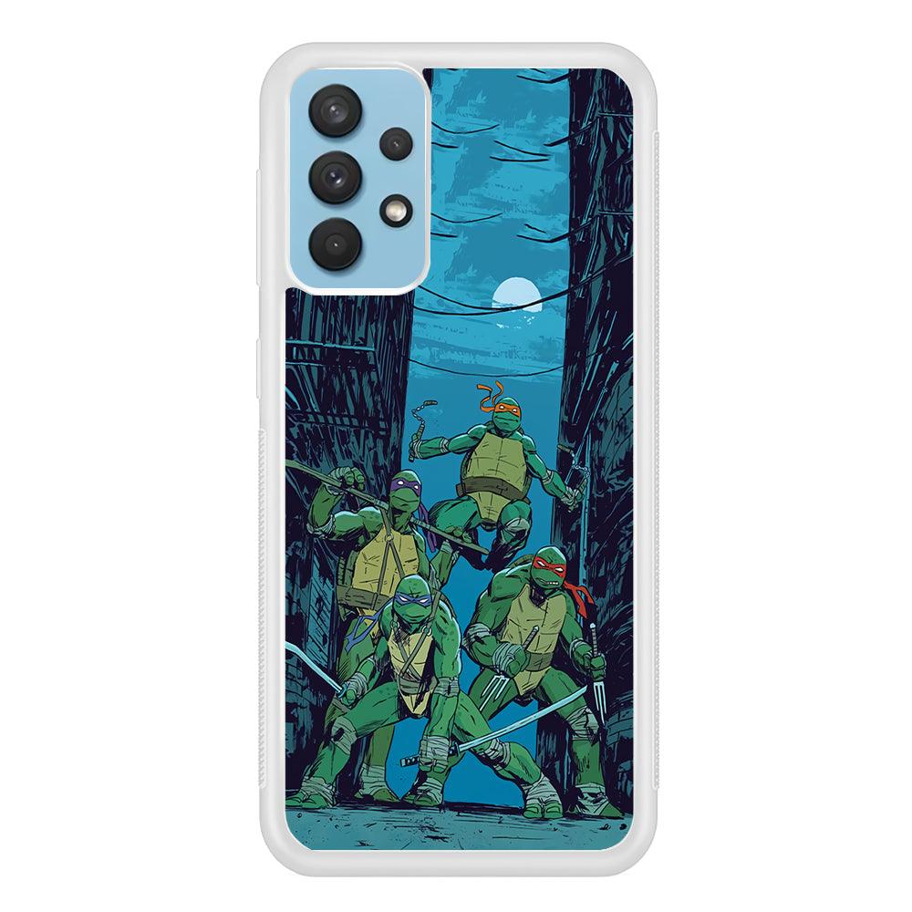 TMNT Squad Under The Moon Samsung Galaxy A32 Case-Oxvistore