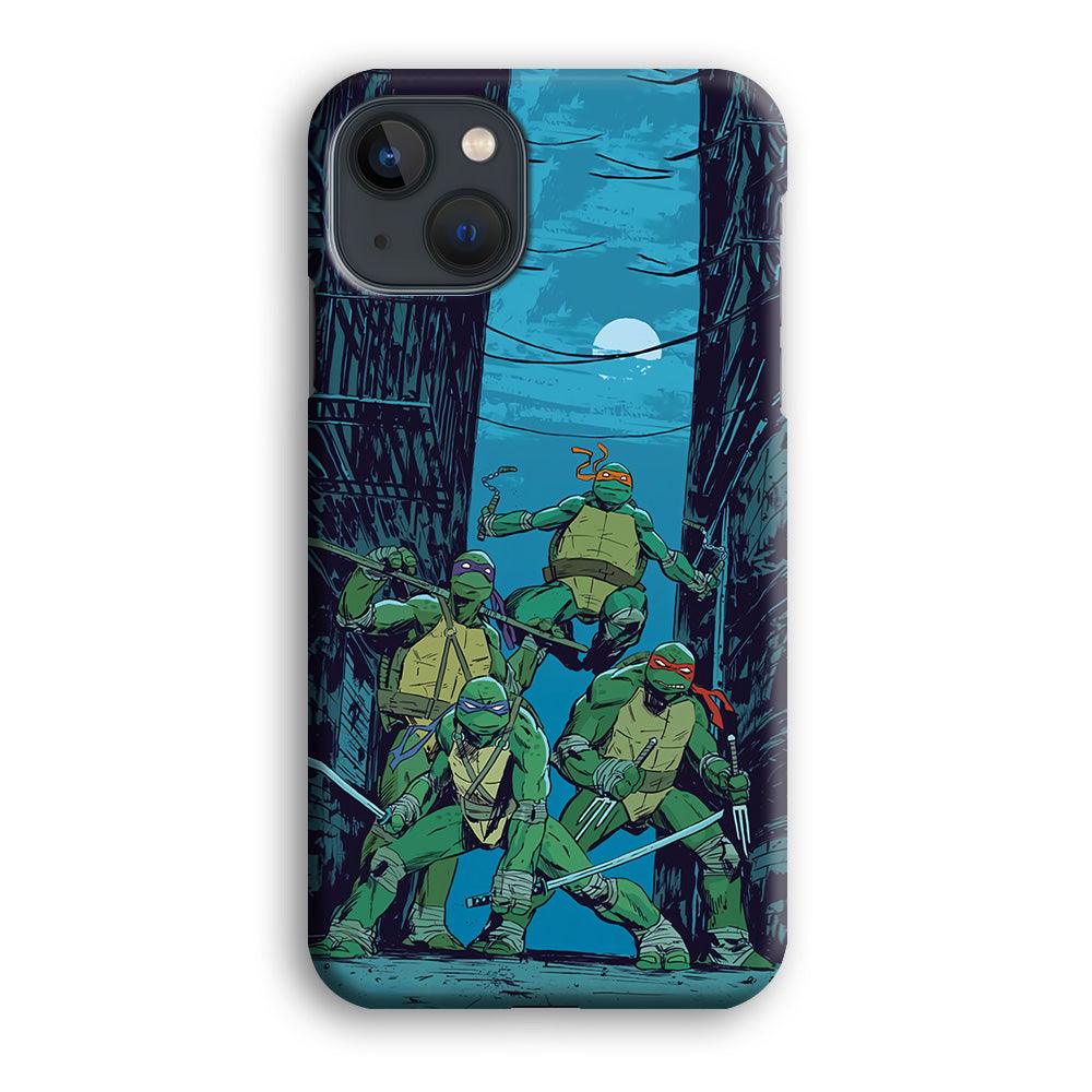 TMNT Squad Under The Moon iPhone 15 Case-Oxvistore