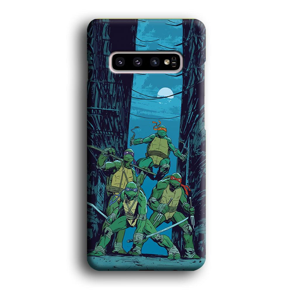 TMNT Squad Under The Moon Samsung Galaxy S10 Plus Case-Oxvistore