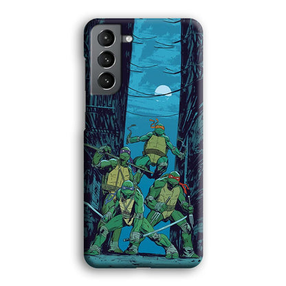 TMNT Squad Under The Moon Samsung Galaxy S21 Plus Case-Oxvistore