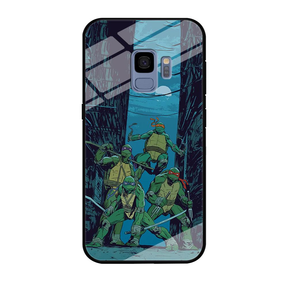 TMNT Squad Under The Moon Samsung Galaxy S9 Case-Oxvistore