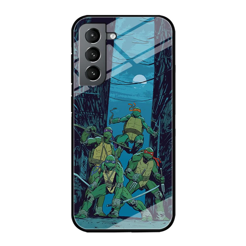 TMNT Squad Under The Moon Samsung Galaxy S21 Plus Case-Oxvistore