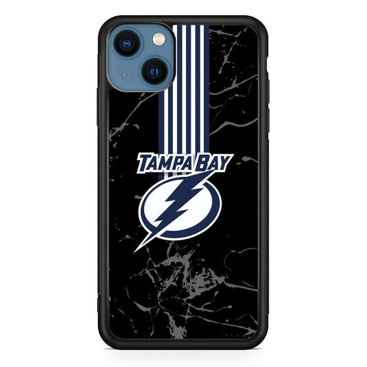 Tampa Bay Lightning Grey Light iPhone 13 Case-Rubber Black (2D Case)-Oxvistore
