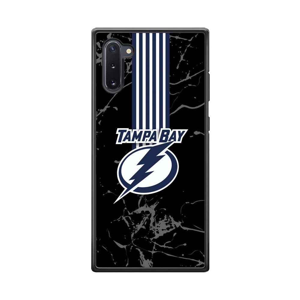 Tampa Bay Lightning Grey Light Samsung Galaxy Note 10 Case-Rubber Black (2D Case)-Oxvistore