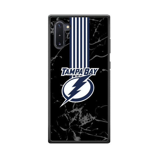Tampa Bay Lightning Grey Light Samsung Galaxy Note 10 Case-Rubber Black (2D Case)-Oxvistore