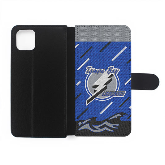 Tampa Bay Lightning Pattern Flip Wallet Phone Case