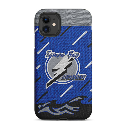 Tampa Bay Lightning Pattern 2 in 1 Tough Phone Case