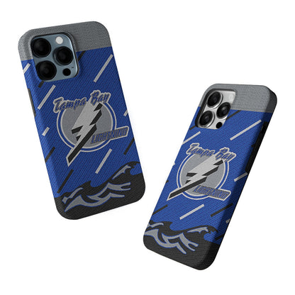 Tampa Bay Lightning Pattern 2 in 1 Tough Phone Case